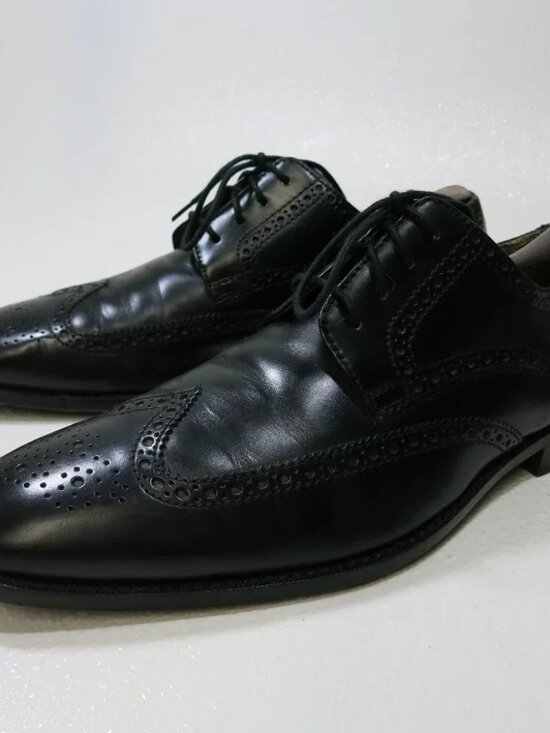 Cole Hann Wingtip Leather Dress Brogue Oxfords Men\'s Footwear Shoes 10.5 M